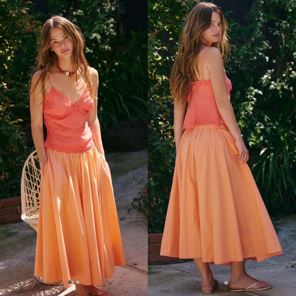 Free People Midi Skirt